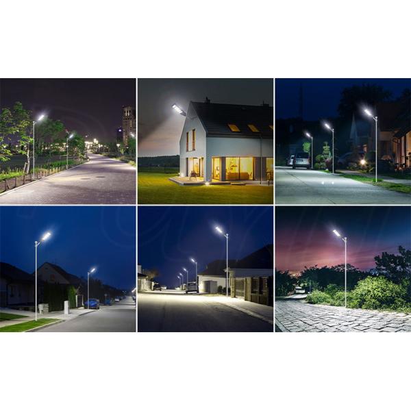LED Street Light Solar Power With Pole Remote Control Sensor Waterproof Lamp High Lumen Outdoor Led Solar Street Light