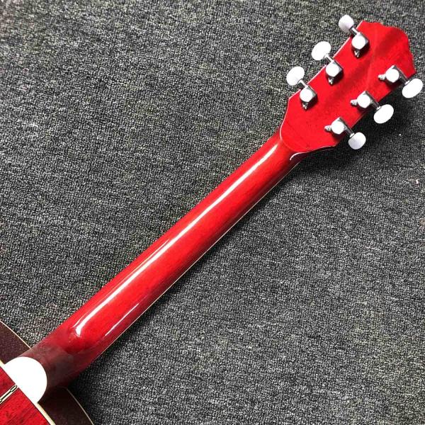 Custom 41" Solid Spruce Top Classic Acoustic Guitar with Pickup 301 Rosewood Fingerboard Mahogany Back Side