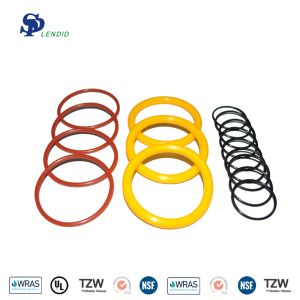 High Pressure Flat O Rings Seal Compression FKM Silicone Rubber Material