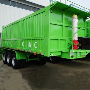 China Sand Gravel 3 Axle 60Ton 9000MM Box Trailer Tipper on sale