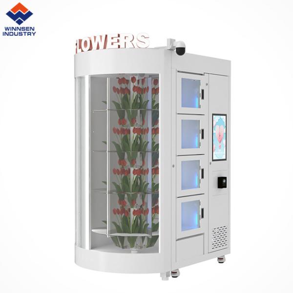 Buy Floral Shop Smart Flower Vending Machine With Led Logo And Camera For Handicap at wholesale prices
