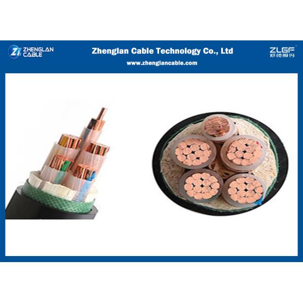 Buy 4+1 cores Multi XLPE Insulated PVC / PE Sheathed Cable Unarmored Cu(AL)/XLPE/PVC at wholesale prices