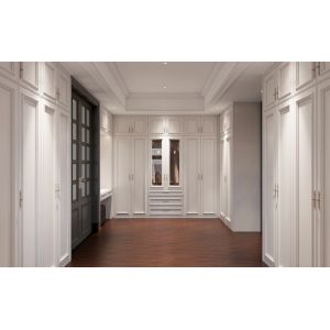 French-Style Elegant White And Durable Luxury Stainless Steel Walk-In Closet