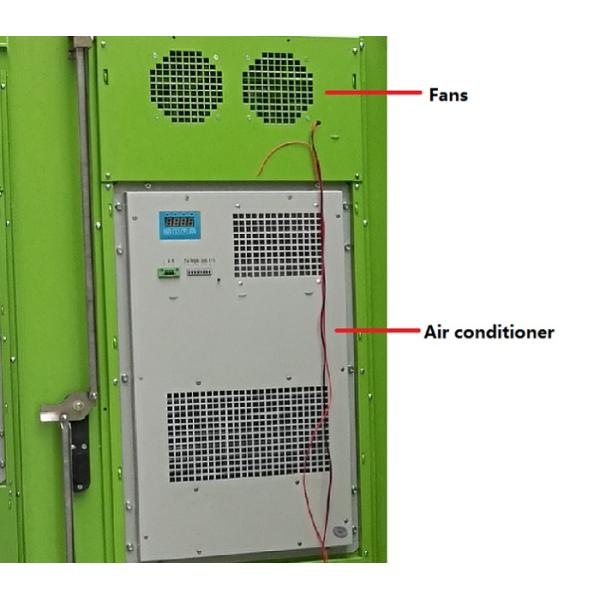 Green Color Outdoor Electrical Cabinets And Enclosures 42U Sunproof Rainproof