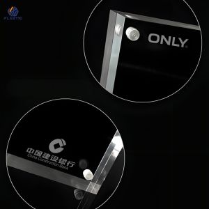 Magnetic Acrylic Picture Frame 8mm Thickness Clear Standing Frame Customizable