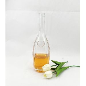 Sample Freely Decal Empty Glass Liquor Bottle Vodka Gin Bottle with Cork Gin