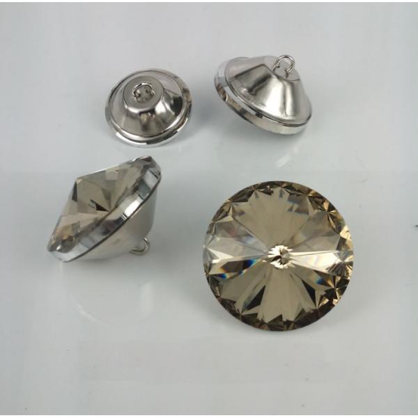 high quality 20MM round glass stone button for clothing,crystal rhinestone/upholstery button manufactory