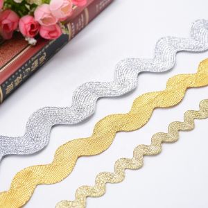 Garment 3cm 4cm Braid Gold Rick Rack Edging