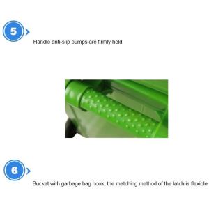 240LCustom plastic garbage bin for outdoor use, Large capacity 660 liter plastic