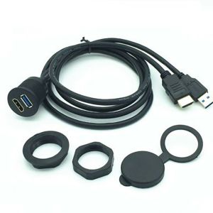 Male To Female USB3.0 HDMI HD Cable Ship Dashboard 2m