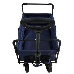 Experience the Convenience Fabric Camping Trolley Folding Wagon with 260KGS