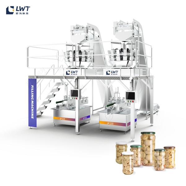 Automatic Solids Multi-Head Scale Filling Machine Mushroom Slices Multihead