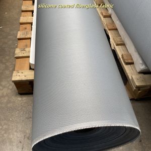 Flame Retardant Silicone Coated Fiberglass Fabric with Thermal Insulation and