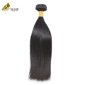 China Unprocessed Straight Raw Human Hair Bundles Weft Peruvian on sale