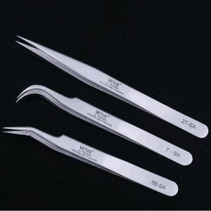 China Slanted Lash Extension Tweezers Stainless Steel Lash Extensions Tools on sale