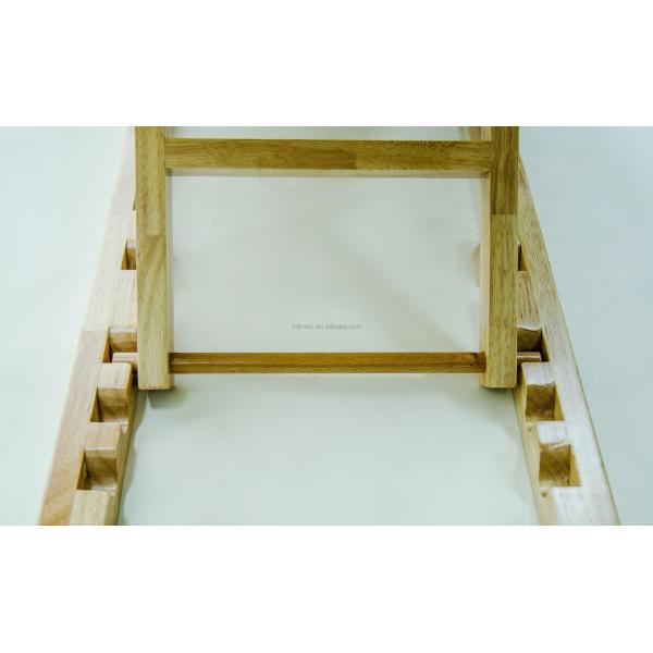 Solid Wood Collapsible Adjustable Dog Ramp Four Levels 8kg Lightweight Bed Ramp For Dogs