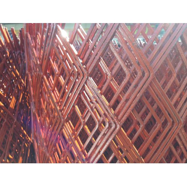 Powder Coating Expanded Metal Screen , Steel Mesh Sheet For Building