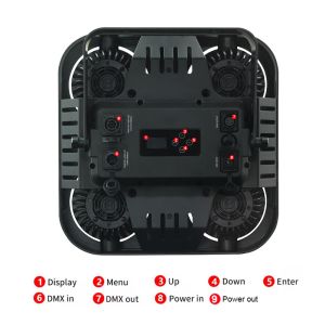 4X90W 4 Eye Led Cob Blinder Light Amber Warm White 2In1 Ip65 Waterproof Led