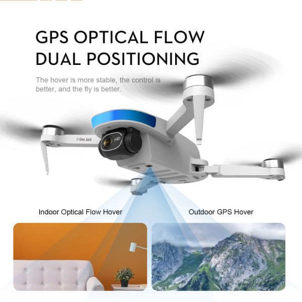 New S6S Brushless Motor Drone 6K HD Dual Camera RC Auto Obstacle Avoidance Professional Foldable Quadcopter
