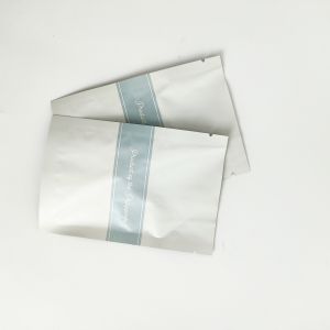 Custom Logo Design Printed Foil Custom Plastic Bags Three Side Seal Bag For