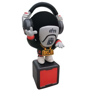 Club Bar Decoration Large Fiberglass DJ Figure Sculpture