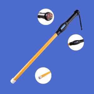 Handheld Rfid Animal Stick Reader 134.2KHz 4 AA