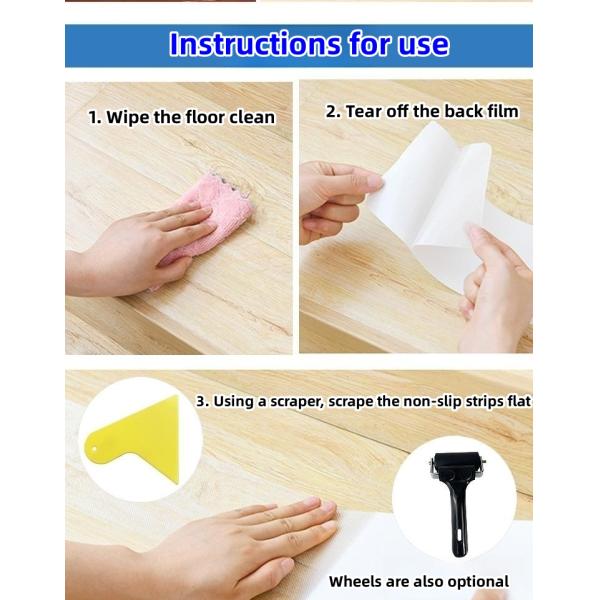 Modern Design Anti Slip Strips Stair Treads Easy to and for Increased Friction