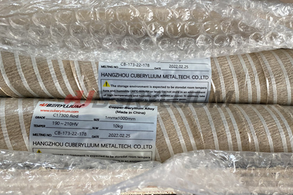 RWMA Class 3 Material CuCo2Be Beryllium Copper Rod Diameter 50mm