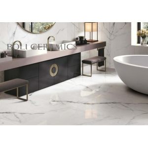 Hotel Marble Look Porcelain Tile , Faux Marble Porcelain Tile 60x120 Cm Size