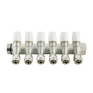 2-6 Ways Brass Pex Manifold For Heating System Water System ISO90001