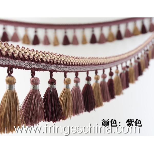 Handmade fashionable chain beads lace tassels fringes for curtain/sofa/pillow/stage decoration