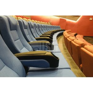 Steel Leg Push Back Commercial Theater Seating For Music Hall