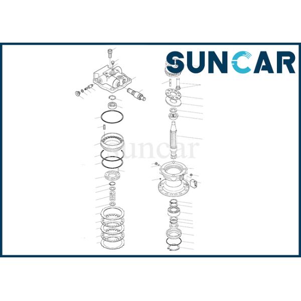 2401-9304C Komatsu Swing Motor Seal Kit Standard Size