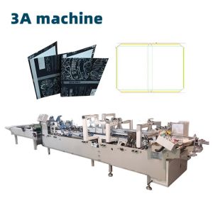 Quality 250m/min Speed PLC Core Components CQT-800BS Automatic Book Cover Side Pasting Machine for sale