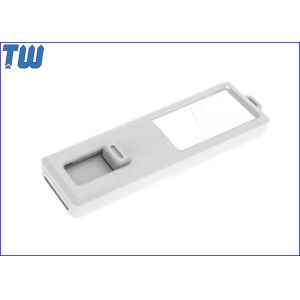 Slim Stick Sliding 8GB USB Flash Drive LED Light 3D LOGO Acrylic