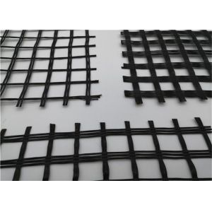 Asphalt Concrete Pavements 3.95m 80kN Glass Fiber Geogrid