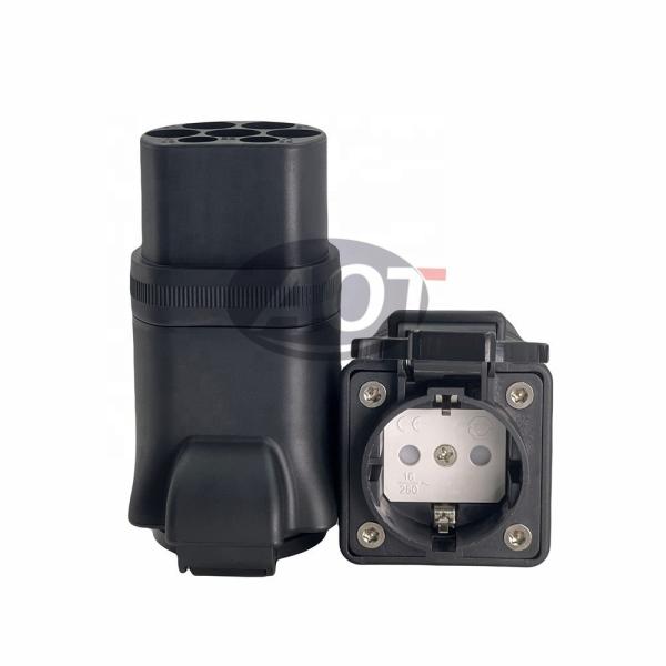 Buy BLACK AOTAI EV Adapter Type 2 to Schuko adapter Type2 Male charger for Chinese Car XPENG G9 Retrofit and Upgrade Purpose at wholesale prices