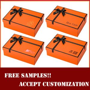 China Cardboard Packaging Box Recyclable Paper Eco Friendly Luxury Gift Box With Bow on sale