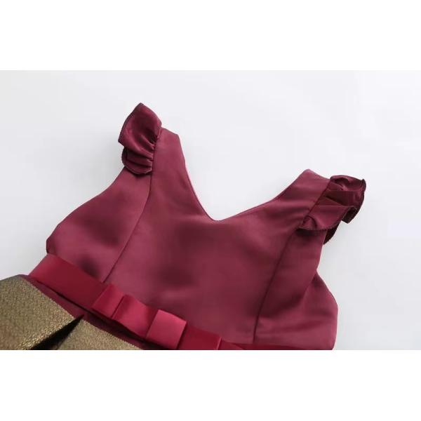 Children'S Dress Clothing Summer Flying Sleeve Striped Girls' Dresses 2-12