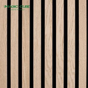 Coating Slat Wood Acoustic Panels for Wall and Ceiling Decoration in Customized