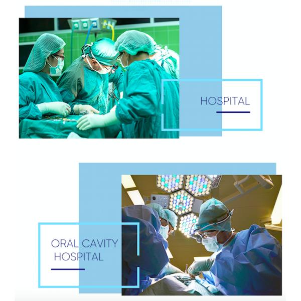 Hospital Clothing Medical Disposable Scrub Suits XS-3XL Size PP/SMS Material