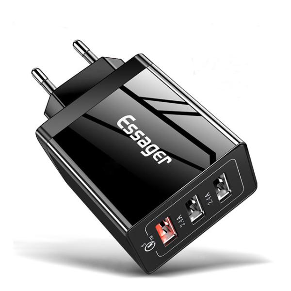 Essager Fangbo 30W Quick Charge 3.0 Type C USB C Phone Charger for iP Samsung