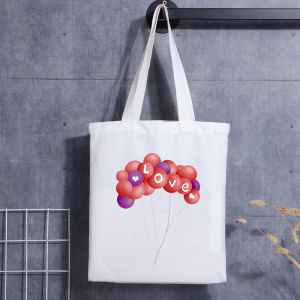Printed Logoprinting Ecofriendly Canvas Tote Bag Reusable Customizable