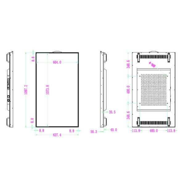 49 Inch Outdoor Lcd Kiosk Display Sunlight Readable Advertising Window Wall Hanging
