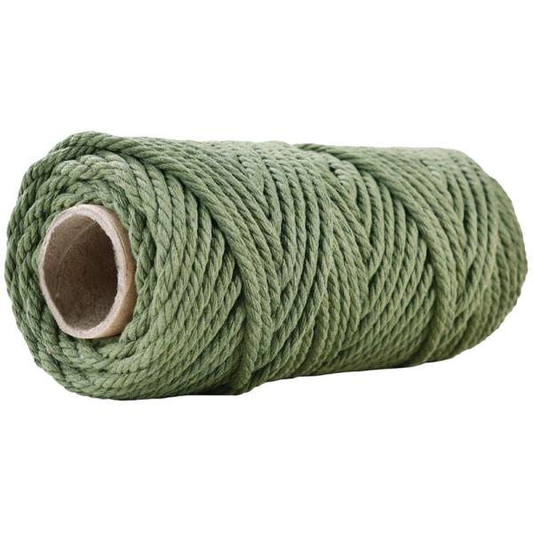 50m Dusty Pink Macrame Cord 5mm ISO9001 Pink Cotton Rope 3 Strands