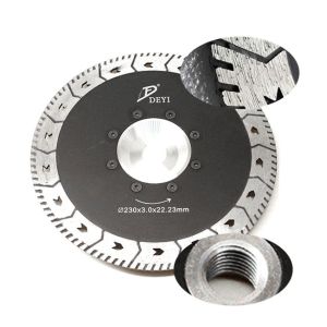 3mm 5/8-11" Flange Porcelain Grinder Blade For Granite 230mm
