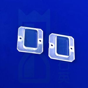 China Opaque Wafer Fused Quartz Plate With Hole High Density 100mm on sale