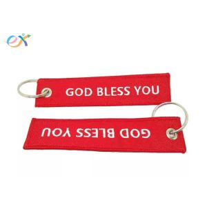 Tag Before Flight Embroidery Keychain For Bag Luggage Logo Motorcycle Key Chain