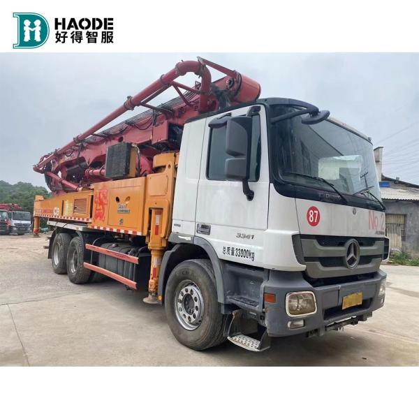 Powerful HAODE Sany SYM5337THB 52m Mortar Concrete Pump Truck Boom Concrete Pumps Machine