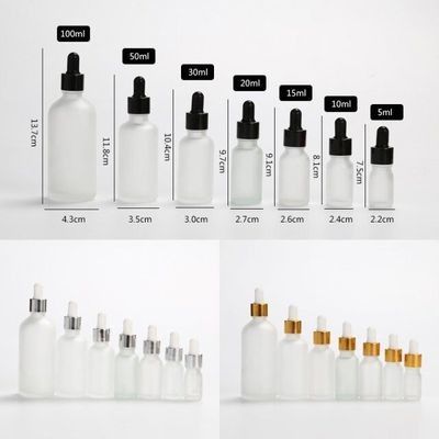 Frosted Small Essential Oil Bottles Corrosion Resistant Long Life Span